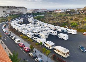 So sah es bei den bisherigen Wohnmobil-Treffen in Los Cancajos aus: Beim Regional-Meeting der Caravans muss für die erwarteten