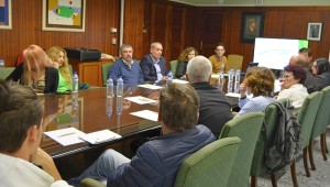 Beratung über die geplante Herberge für Streuner in Tijarafe: Tierschutzorganisatoren, Veterenäre und Cabildo an einem Tisch. 