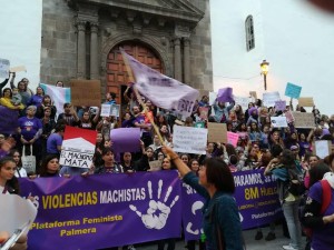 Frauentag 2019 in Santa Cruz: Jedes Jahr gehen mehr Menschen für Gleichheit auf die Straße. Foto: Igualidad La Palma
