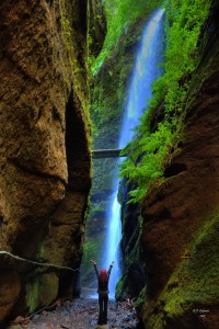 Praxis: Der Wasserfall ist eines der Highlights im Lorbeerwald.