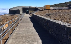 Das Besucherzentrum auf dem Roque de Los Muchachos steht: Jetzt wird der Rohbau eingerichtet.