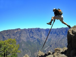 Die Caldera de Taburiente: Der gigantische Vulkankessel ist ein Magnet für Inselgäste, aber auch für ResidentInnen, die gerne wandern. Infos zum Wegenetz gibt es ebenfalls im Besucherzentrum.