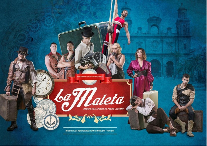 La Maleta – der Koffer – ist eine Reflexion über Emigration in der Welt, zu der die Menschen gezwungen werden. Das Stück um die Suche nach Freiheit wird am Freitag, 26. April 2019, um 20 Uhr auf der Plaza de España in Los Llanos vom Teatro KDO präsentiert.