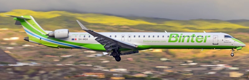 Der schicke Jet von Binter: schnell zu Zielen auch außerhalb der Kanaren. Foto: Carlos Díaz
