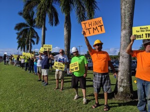 TMT auf Hawaii: Es gibt Gegner und Befürworter des Projekts. Foto: TMT-Konsortium