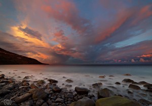 Sunset überm Atlantik vor La Palma: Gianni fotografiert auch oft Landschaften von La Palma.