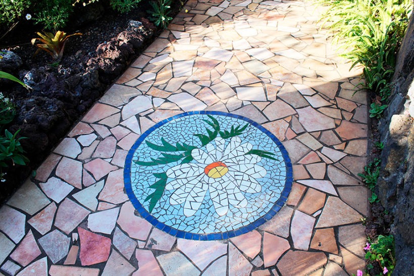 Mosaike im Park Antonio Gómez Felipe, Los Llanos de Aridane 