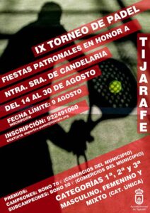 IX Padel Turnier in Tijarafe