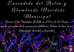 Beleuchtung der Krippe und städtische Weihnachtsbeleuchtung in Puntagorda