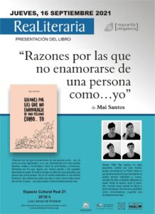 Lesung “Razones por las que no enamorarse de una persona como… yo”