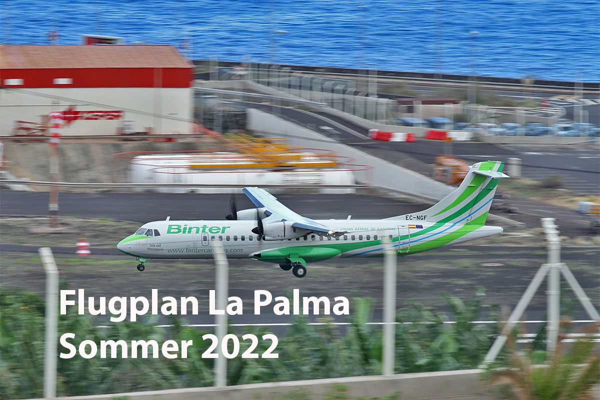 La Palma Flugplan Sommer 2022